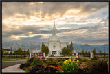 Orem Temple- Tranquility - framed giclee canvas