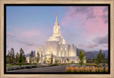 Orem Temple- Clarity - framed giclee canvas