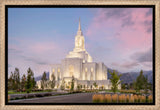 Orem Temple- Clarity - framed giclee canvas