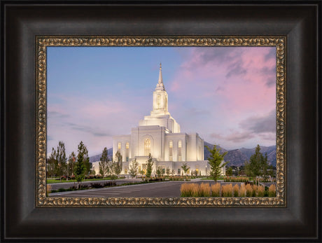 Orem Temple- Clarity - framed giclee canvas