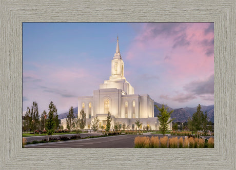 Orem Temple- Clarity - framed giclee canvas