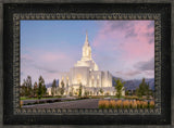 Orem Temple- Clarity - framed giclee canvas