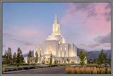 Orem Temple- Clarity - framed giclee canvas