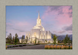 Orem Temple- Clarity - framed giclee canvas