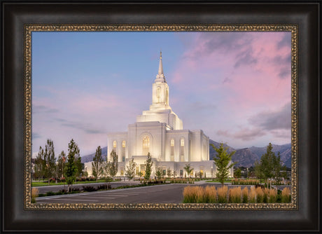 Orem Temple- Clarity - framed giclee canvas