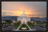 Orem Temple - Brightly Beams - framed giclee canvas