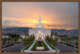 Orem Temple - Brightly Beams - framed giclee canvas