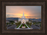 Orem Temple - Brightly Beams - framed giclee canvas