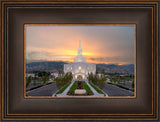 Orem Temple - Brightly Beams - framed giclee canvas