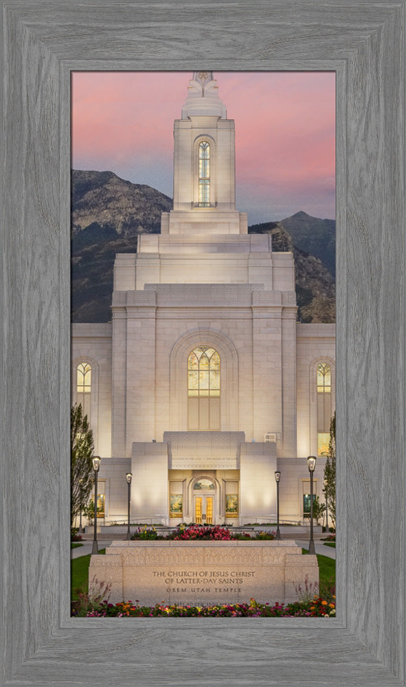 Orem Temple - Mighty Fortress - framed giclee canvas