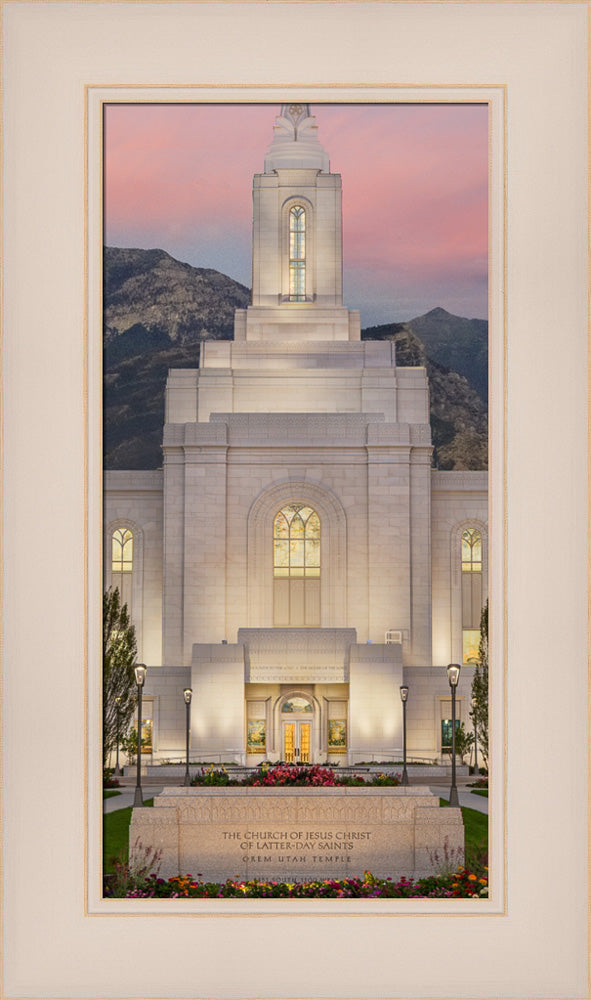 Orem Temple - Mighty Fortress - framed giclee canvas