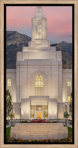 Orem Temple - Mighty Fortress - framed giclee canvas