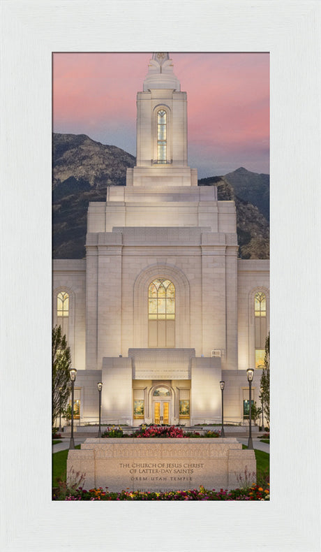 Orem Temple - Mighty Fortress - framed giclee canvas