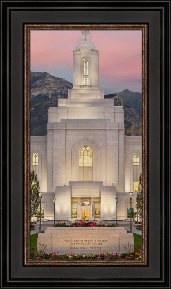 Orem Temple - Mighty Fortress - framed giclee canvas