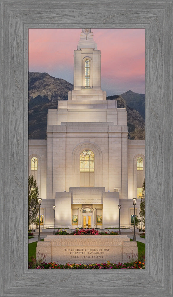 Orem Temple - Mighty Fortress - framed giclee canvas