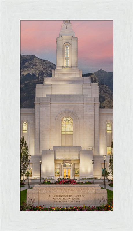 Orem Temple - Mighty Fortress - framed giclee canvas