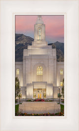 Orem Temple - Mighty Fortress - framed giclee canvas