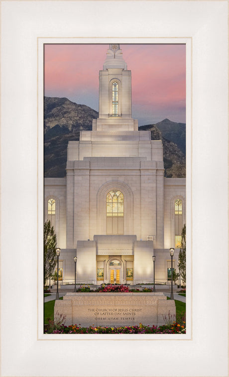 Orem Temple - Mighty Fortress - framed giclee canvas