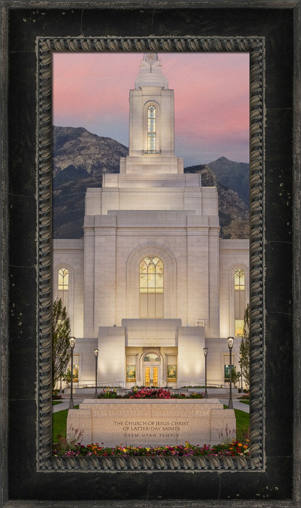 Orem Temple - Mighty Fortress - framed giclee canvas