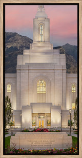 Orem Temple - Mighty Fortress - framed giclee canvas