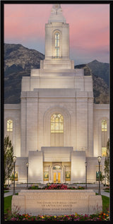 Orem Temple - Mighty Fortress - framed giclee canvas