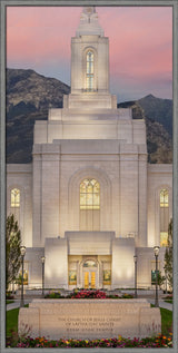 Orem Temple - Mighty Fortress - framed giclee canvas