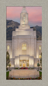 Orem Temple - Mighty Fortress - framed giclee canvas