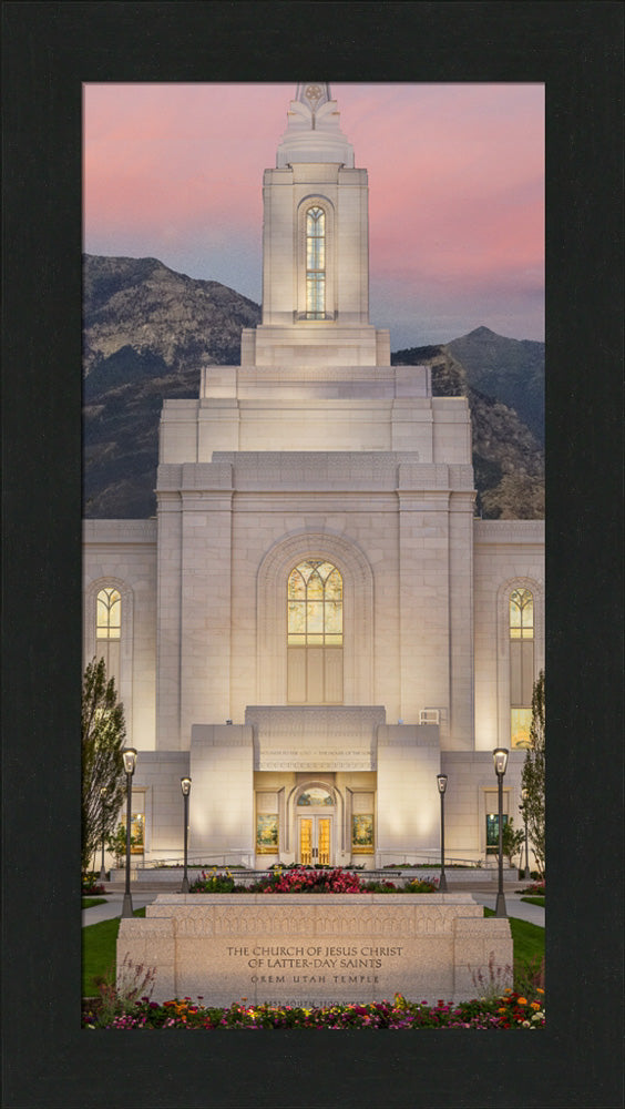 Orem Temple - Mighty Fortress - framed giclee canvas