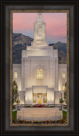 Orem Temple - Mighty Fortress - framed giclee canvas