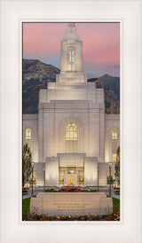 Orem Temple - Mighty Fortress - framed giclee canvas