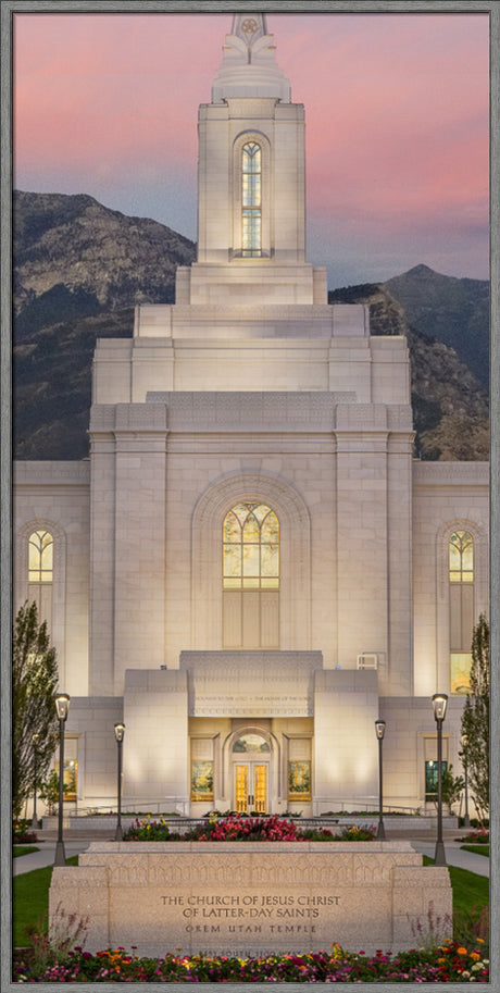 Orem Temple - Mighty Fortress - framed giclee canvas