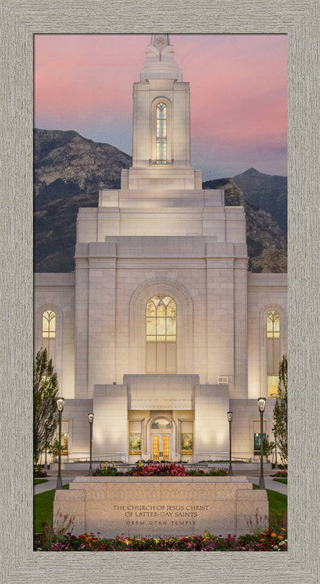 Orem Temple - Mighty Fortress - framed giclee canvas