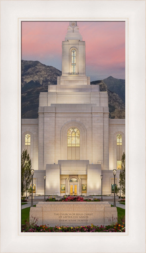 Orem Temple - Mighty Fortress - framed giclee canvas