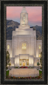 Orem Temple - Mighty Fortress - framed giclee canvas