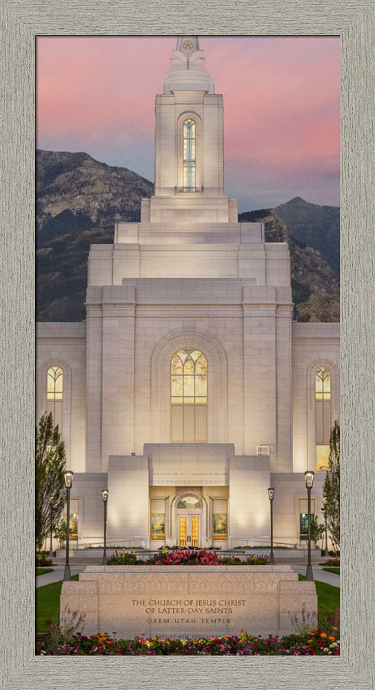 Orem Temple - Mighty Fortress - framed giclee canvas