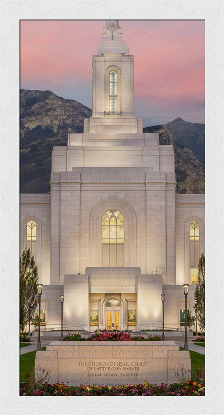 Orem Temple - Mighty Fortress - framed giclee canvas