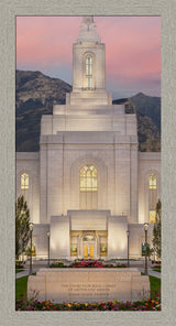 Orem Temple - Mighty Fortress - framed giclee canvas