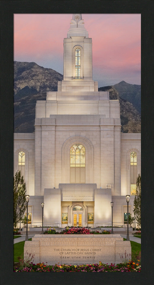 Orem Temple - Mighty Fortress - framed giclee canvas