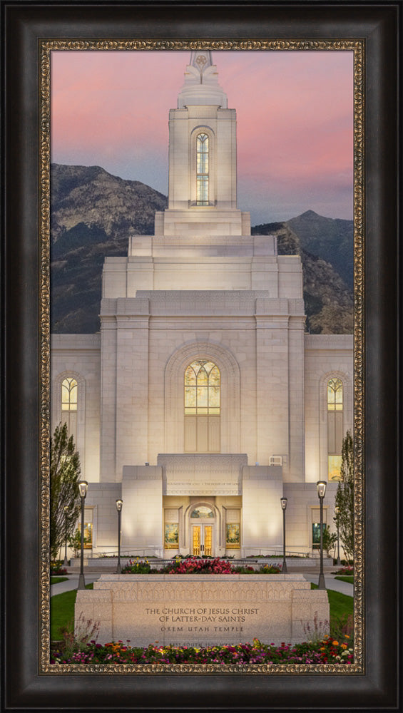 Orem Temple - Mighty Fortress - framed giclee canvas