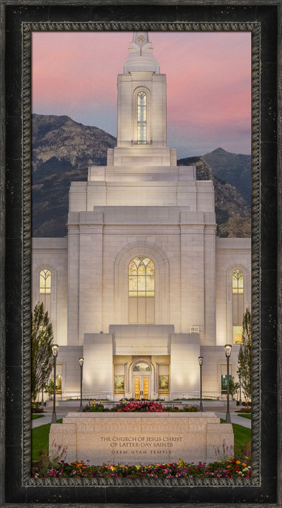 Orem Temple - Mighty Fortress - framed giclee canvas