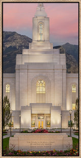 Orem Temple - Mighty Fortress - framed giclee canvas