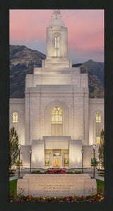 Orem Temple - Mighty Fortress - framed giclee canvas