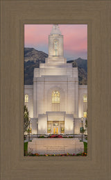 Orem Temple - Mighty Fortress - framed giclee canvas