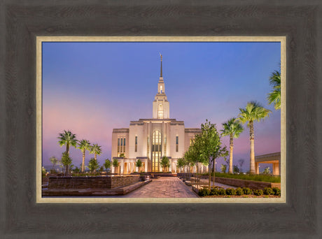 Red Cliffs Utah Temple - Covenant Path - framed giclee canvas