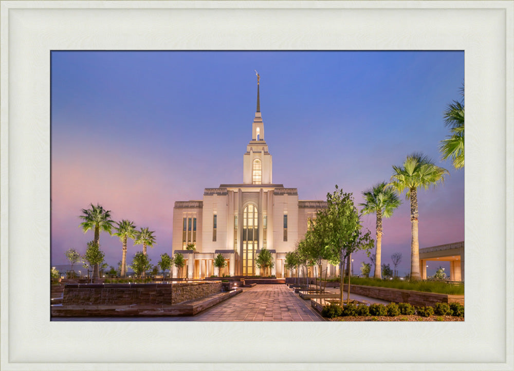 Red Cliffs Utah Temple - Covenant Path - framed giclee canvas