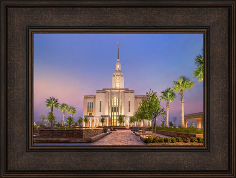 Red Cliffs Utah Temple - Covenant Path - framed giclee canvas