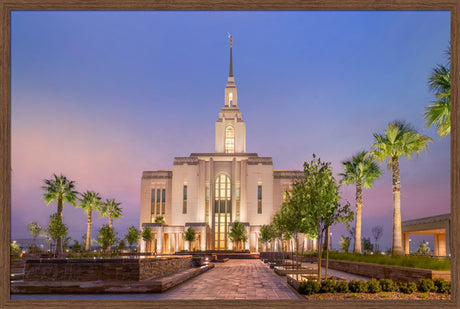 Red Cliffs Utah Temple - Covenant Path - framed giclee canvas