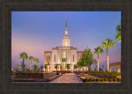 Red Cliffs Utah Temple - Covenant Path - framed giclee canvas