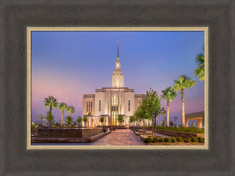 Red Cliffs Utah Temple - Covenant Path - framed giclee canvas