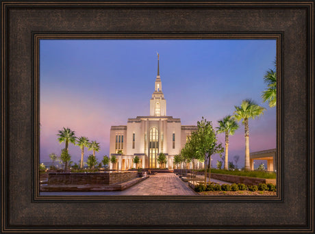 Red Cliffs Utah Temple - Covenant Path - framed giclee canvas